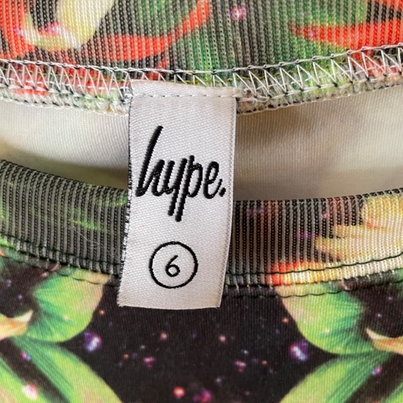Hype long sleeve women’s shirt size 6, street style brand, psychedelic graphics - Picture 2 of 9